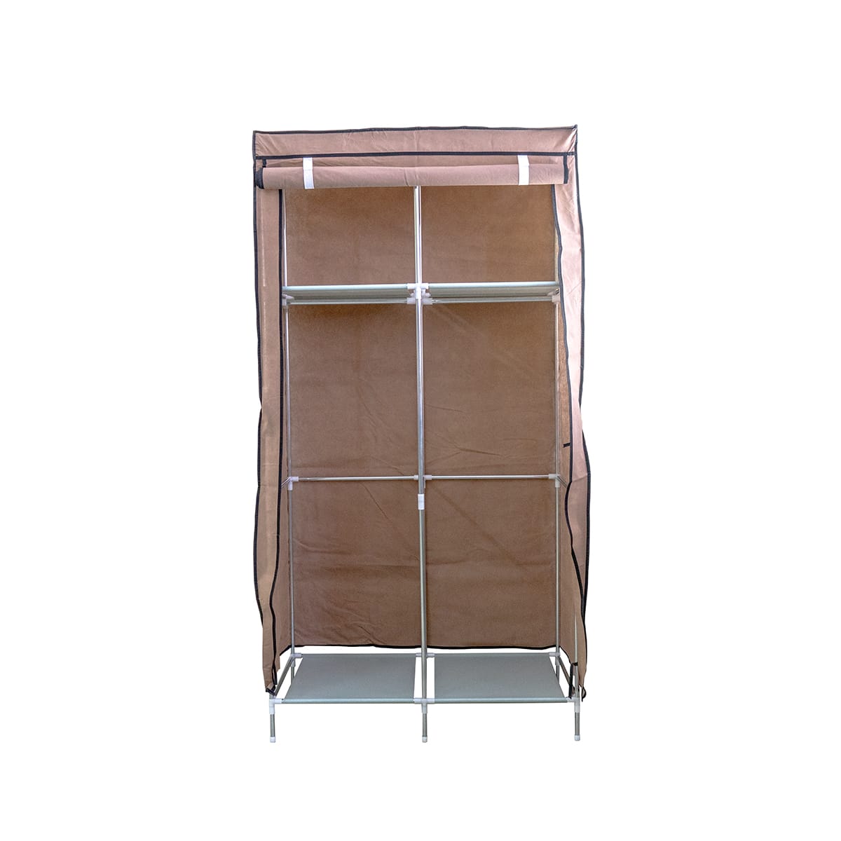 Stoffschrank – 85x43x166cm, Viele Fächer & Einfache Montage