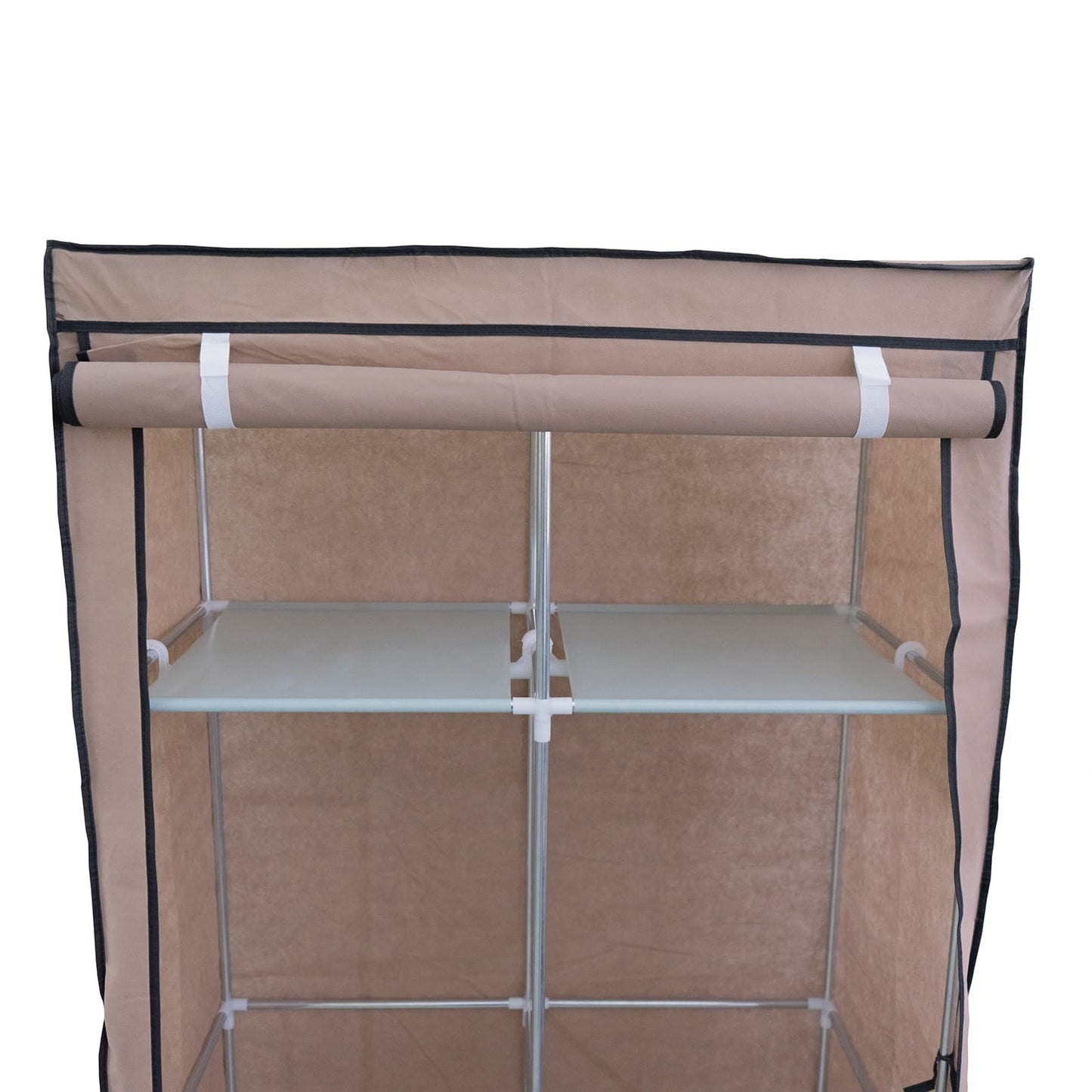 Stoffschrank – 85x43x166cm, Viele Fächer & Einfache Montage