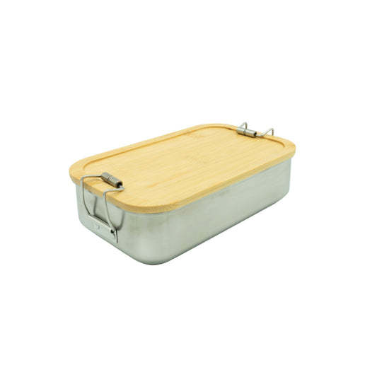 Lunchbox Edelstahl – 21,5x14x7,3cm, Luftdichter Deckel & Für Unterwegs