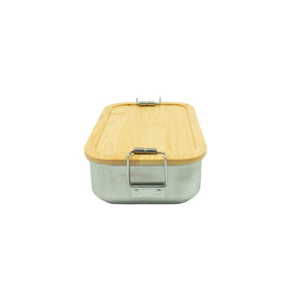 Lunchbox Edelstahl – 21,5x14x7,3cm, Luftdichter Deckel & Für Unterwegs