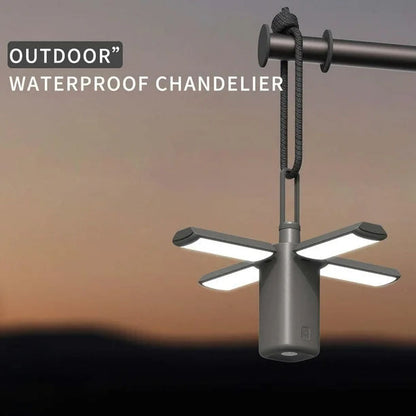 Auffaltbare LED Campinglampe (Wasserabweisend inkl. Akkus)