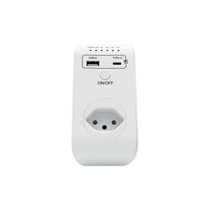 3-in-1 Multistecker mit Timer – CH-Steckdose, USB-A & USB-C, Zeitschaltuhr