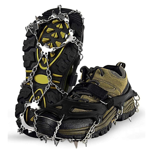 Grödel für Wanderschuhe – Steigeisen mit 18 Zacken