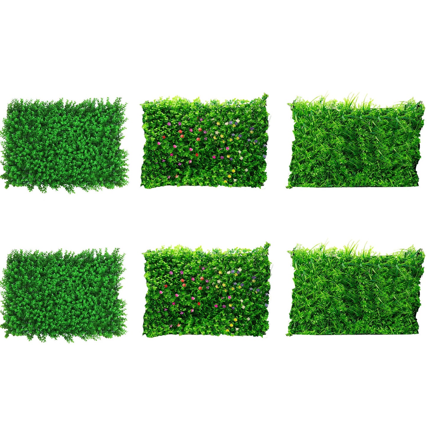 Kunstpflanzen-Wand 6er Set – je 40 x 60 cm, flexibel anordnbar