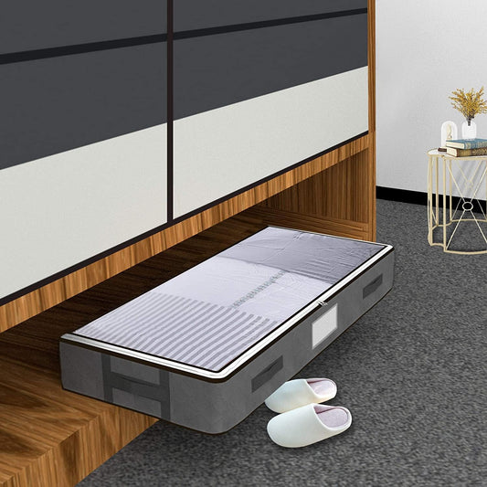 Aufbewahrungstaschen 4er-Set – 100 x 50 x 15 cm, mit Sichtfenster & Reissverschluss