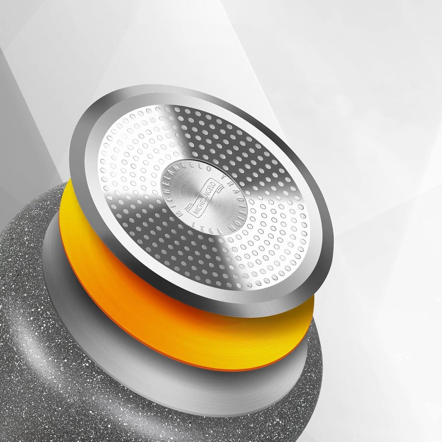 10-teiliges Aluminium Kochgeschirr-Set mit Marmor-Design