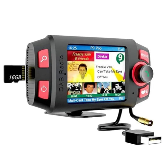 DAB-C8 Autoradio – DAB+, Bluetooth, FM-Transmitter & AUX, 2,4 Zoll