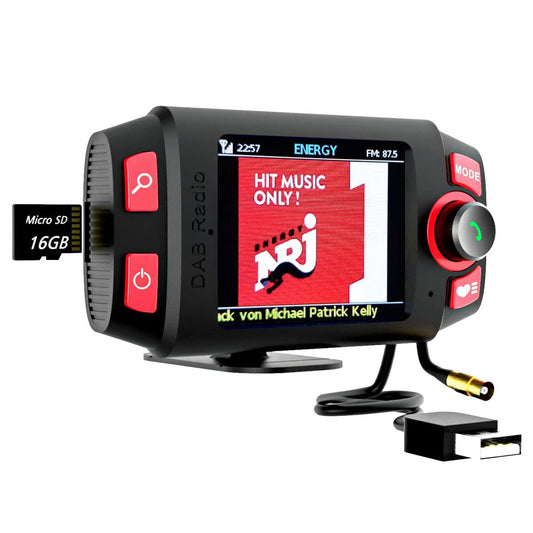 DAB-C8 Autoradio – DAB+, Bluetooth, FM-Transmitter & AUX, 2,4 Zoll