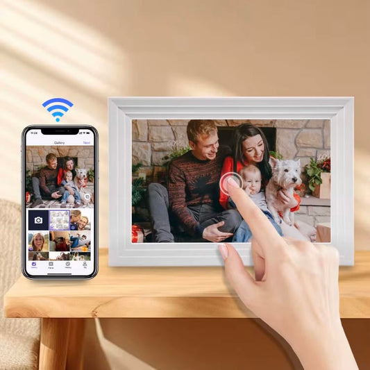 Digitaler Bilderrahmen 15,6 Zoll – WiFi, App-Steuerung für Android & iOS