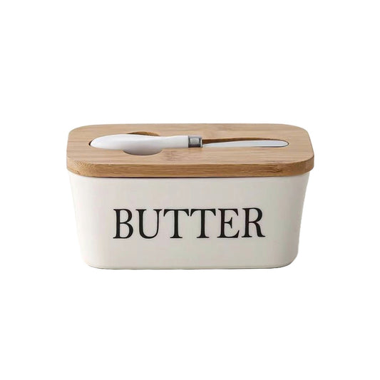 Butterbehälter mit Buttermesser