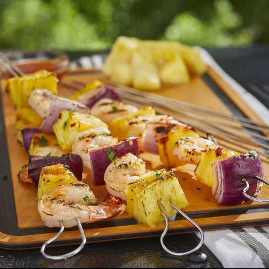Doppelspiesse 6er Set – kein Verdrehen, für Fleisch, Gemüse & BBQ