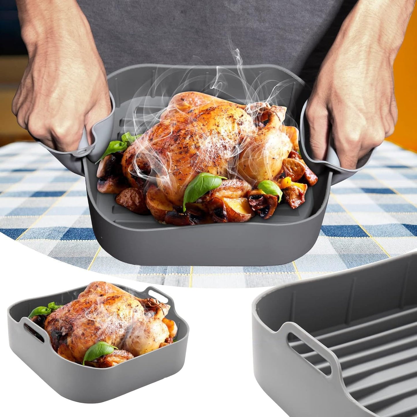 Airfryer Zubehör Silikoneinsatz – gleichmässige Hitze, antihaftend & nachhaltig