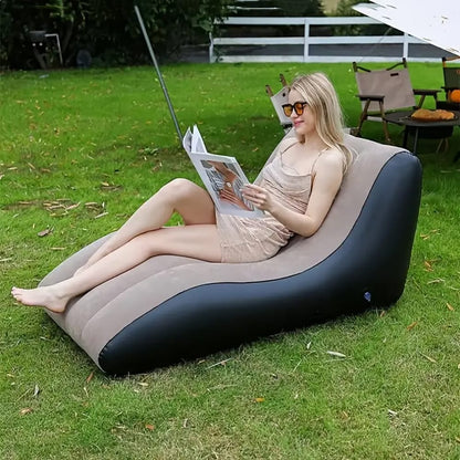 Aufblasbares Liegesofa – 138 x 78 x 66 cm, wasserabweisend, für Festival & Camping