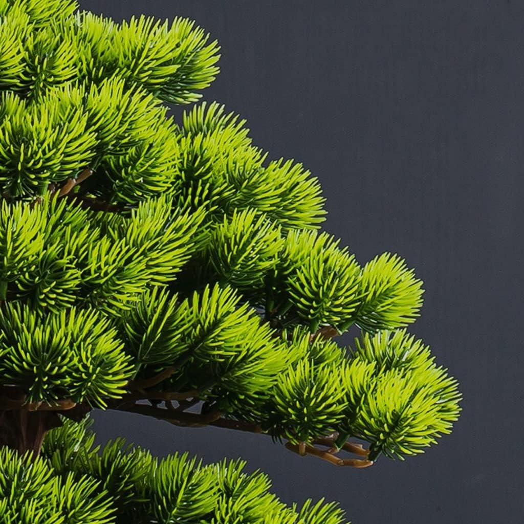 Japanischer Bonsai – 63 x 72 cm, künstlich, pflegeleicht, mit Dekosteinen