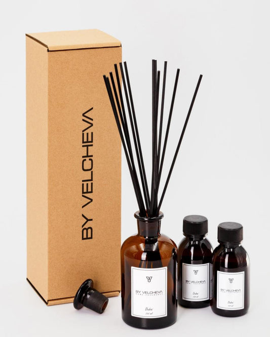 By Velcheva Raumduft Mikado Tobacco Vanilla – 125 ml, Tabak, Vanille & Kakao