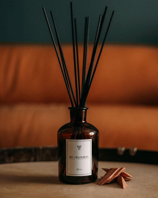 By Velcheva Raumduft Mikado Africa – 125 ml, Kardamom, Leder & Oud