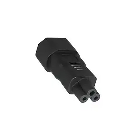 Adapterstecker C5 auf C14 – gerade, IEC 320, für Monitor, Notebook & Netzteil