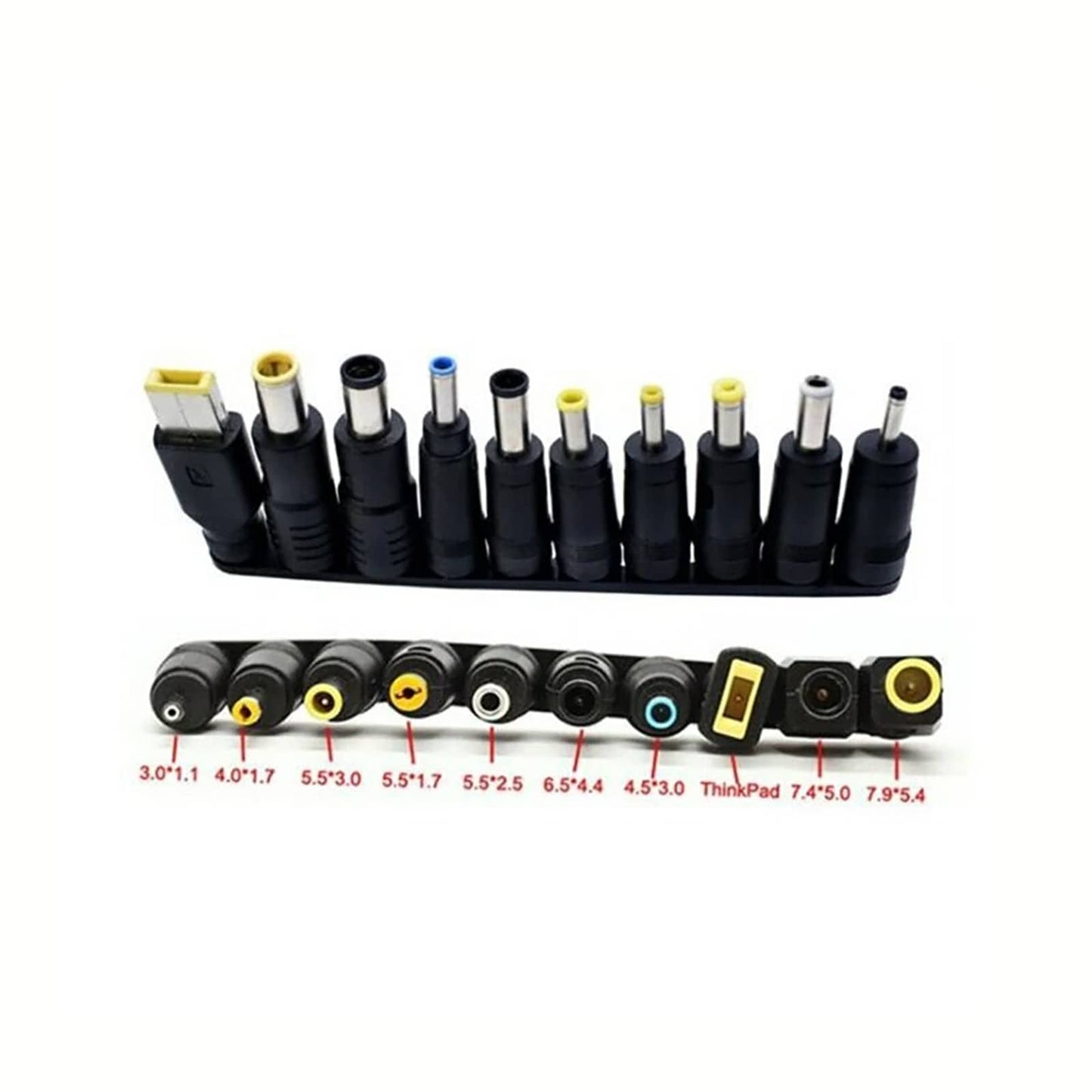 Universal DC Adapter Set – 10-teilig, 5,5 x 2,1 mm, für verschiedene Laptops