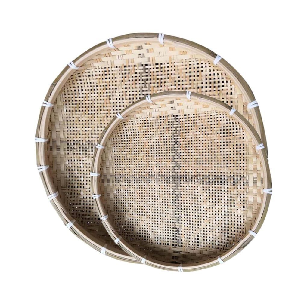 Asiatische Servierplatten Set – 2-teilig, 30 & 40 cm, für Sushi, Tapas & Desserts