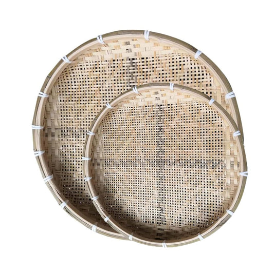 Asiatische Servierplatten Set – 2-teilig, 30 & 40 cm, für Sushi, Tapas & Desserts