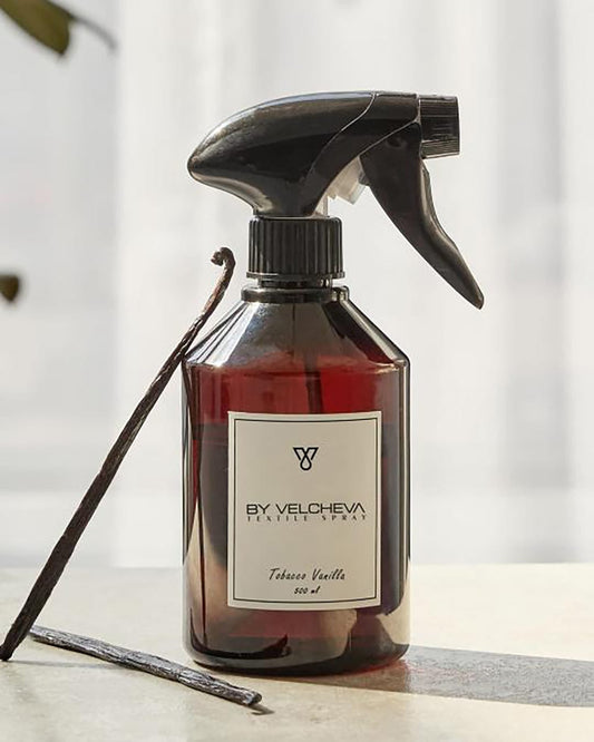 By Velcheva Textilspray Tobacco Vanilla – 500 ml, Tabak, Vanille & Kakao