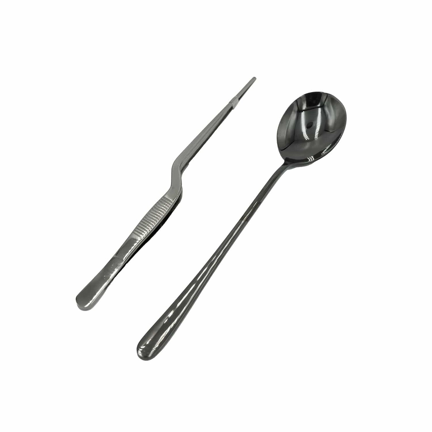 Gourmet-Set – Anrichtepinzette & Anrichtelöffel, für Hobbyköche & Profiköche