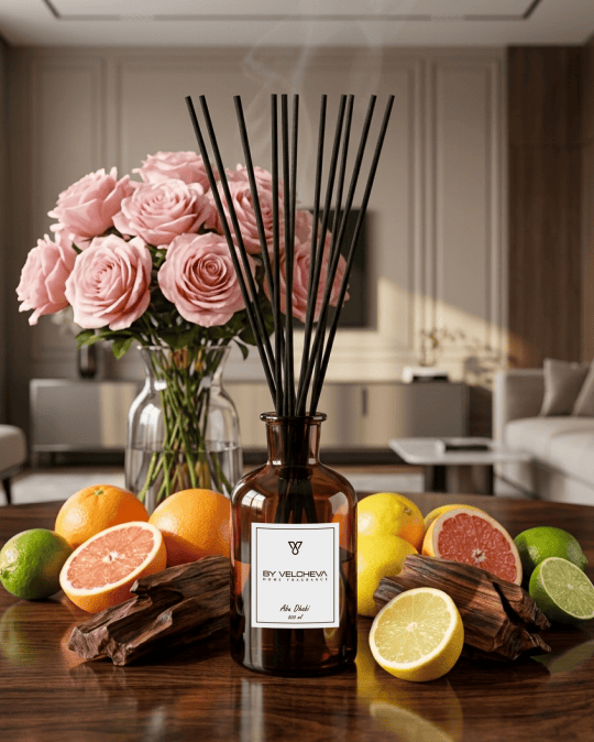 By Velcheva Raumduft Mikado Abu Dhabi – 125 ml, Rose, Patchouli & Vanille