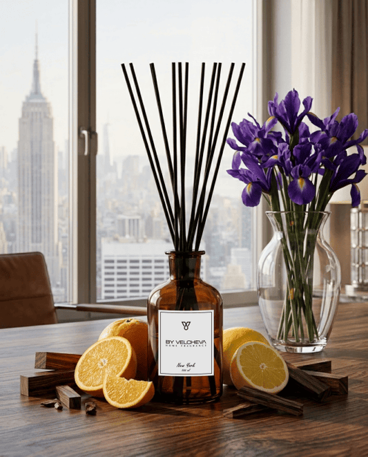 By Velcheva Raumduft Mikado New York – 125 ml, Zitrus, Iris & Moschus