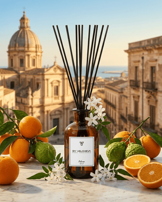 By Velcheva Raumduft Mikado Palermo – 125 ml, Bergamotte, Jasmin & Vanille
