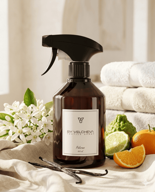 By Velcheva Textilspray Palermo – 500 ml, Bergamotte, Jasmin & Vanille