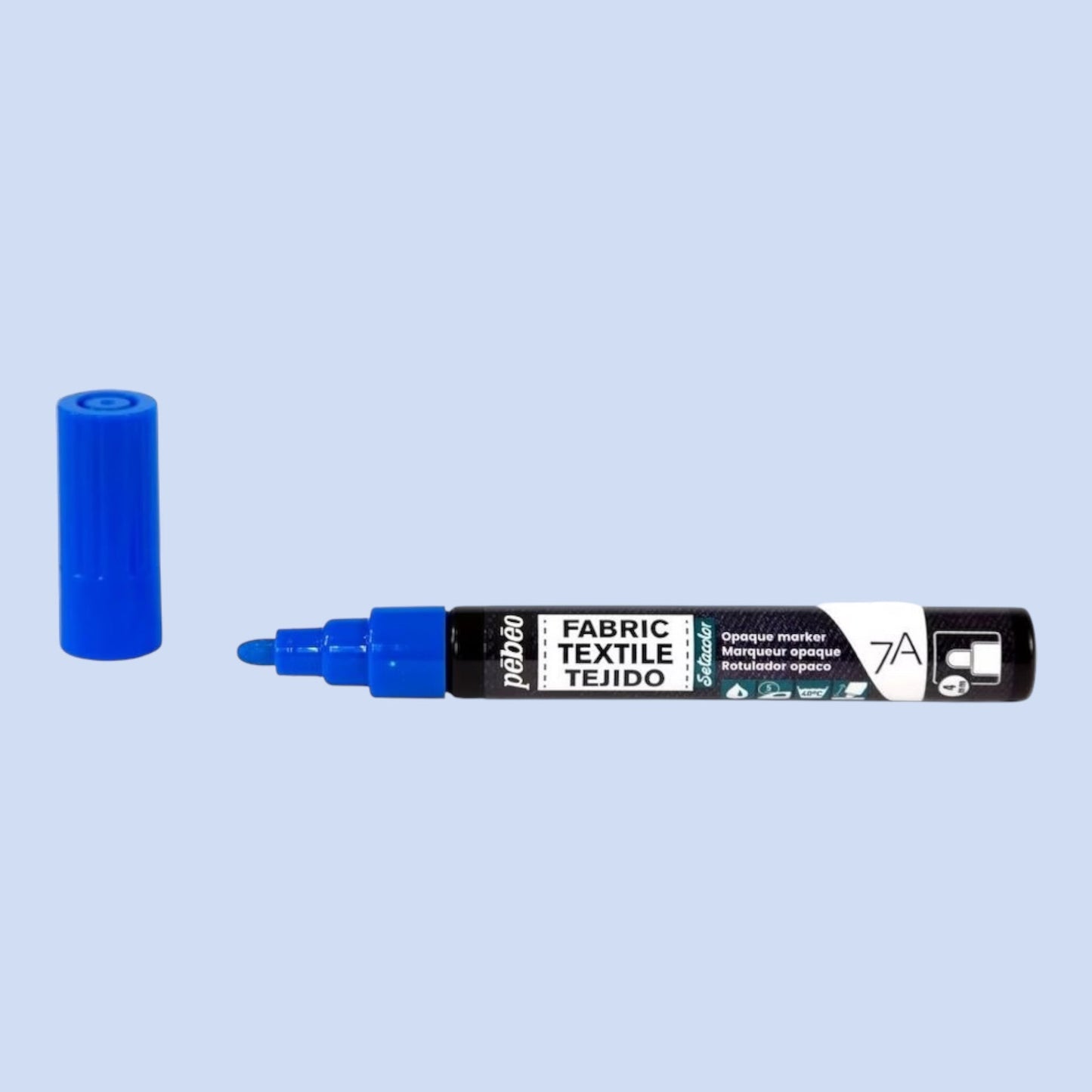 Pébéo Textil 7A Marker Opak – 4 mm Rundspitze , Blau