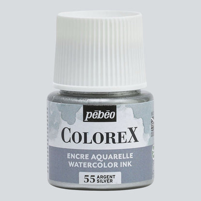 Pebeo Colorex Inks - Silver, 45 ml
