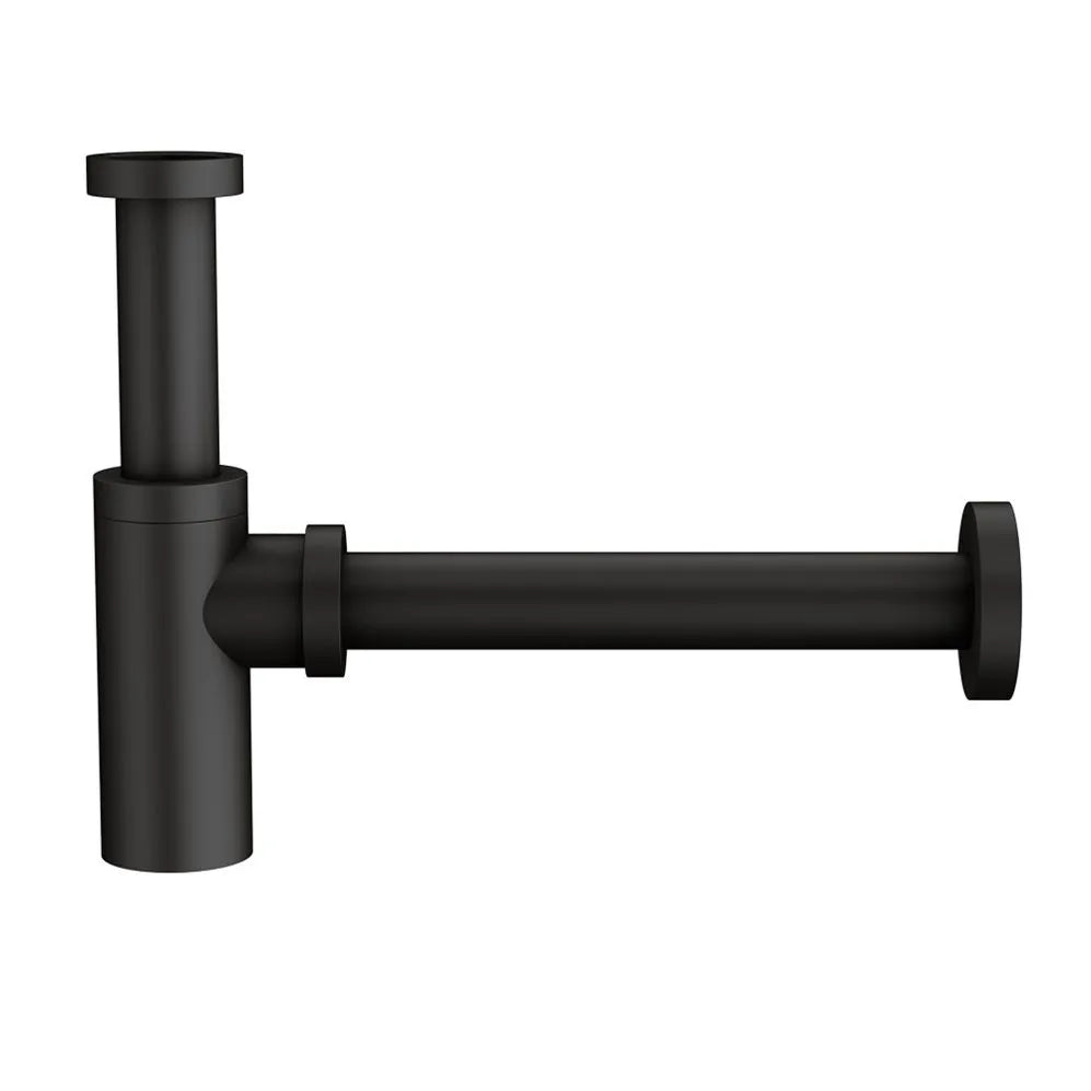 Waschtisch-Siphon, 1 1/4", Schwarz matt