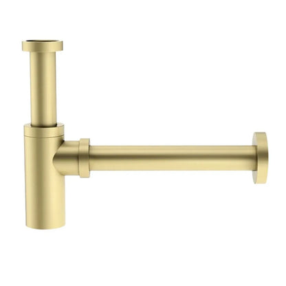 Waschtisch-Siphon, 1 1/4", Gold gebürstet (PVD)
