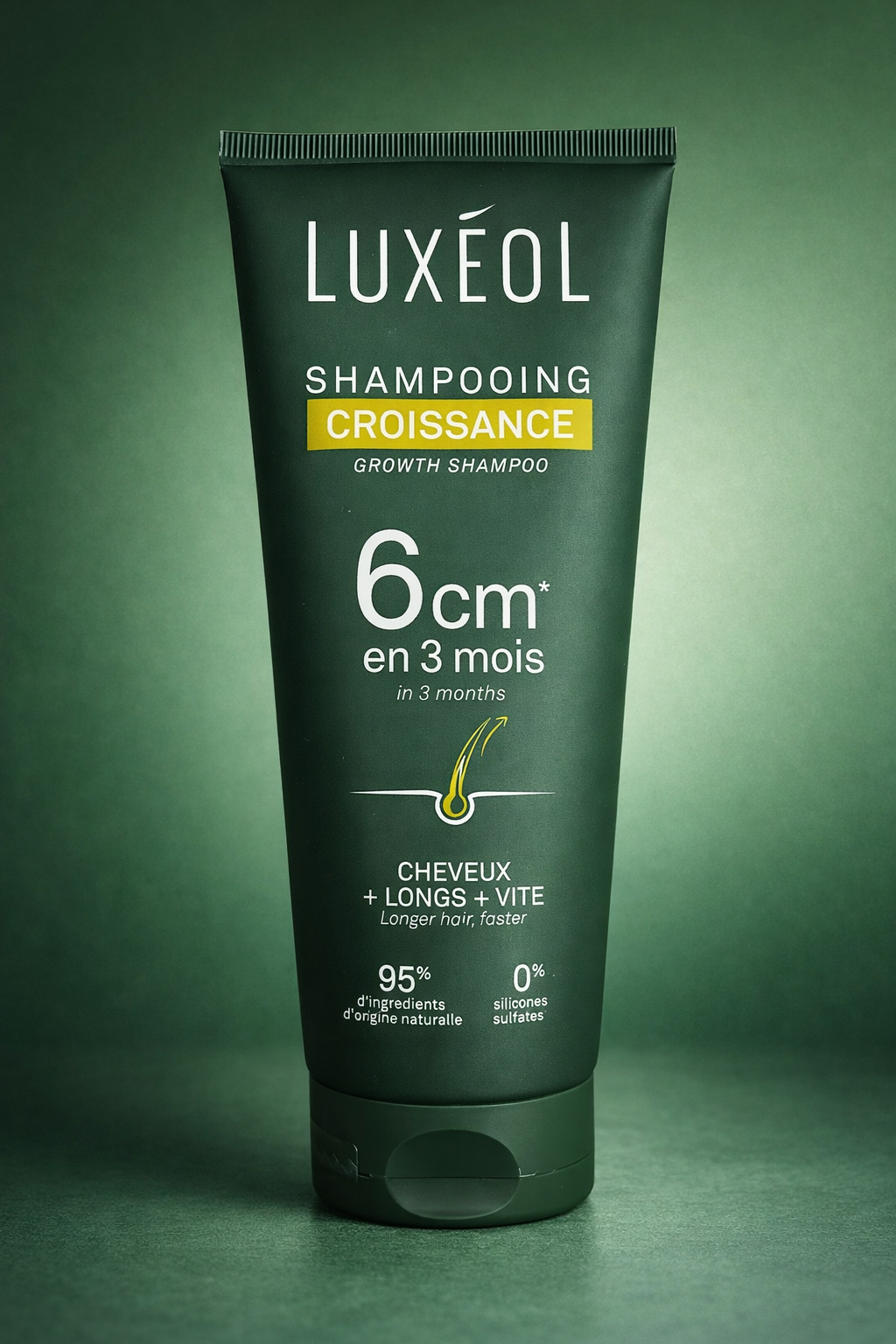 Luxéol Hair Growth Shampoo Croissance – Faster-Looking Hair Growth – 200 ml