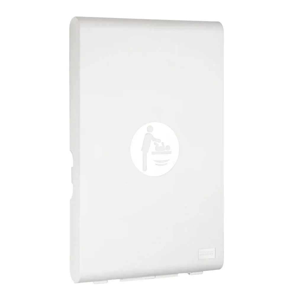 Wickeltisch BIANCO vertikal – weiss, klappbar, antibakteriell