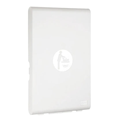 Wickeltisch BIANCO vertikal – weiss, klappbar, antibakteriell