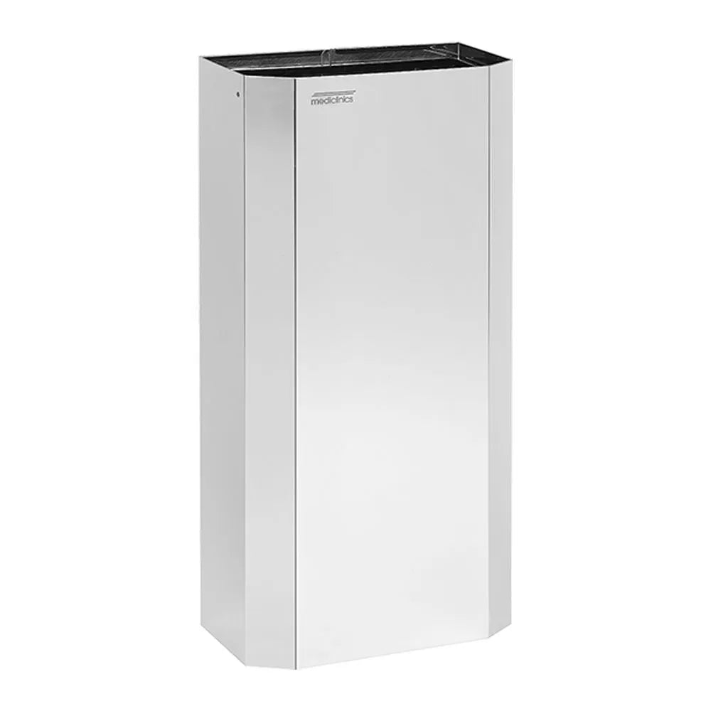 Abfalleimer Edelstahl offen | 40 Liter