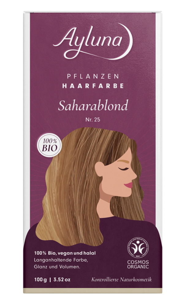 Ayluna - Botanical Hair Dye Saharablond - 100% Natural Shine ✨🌿