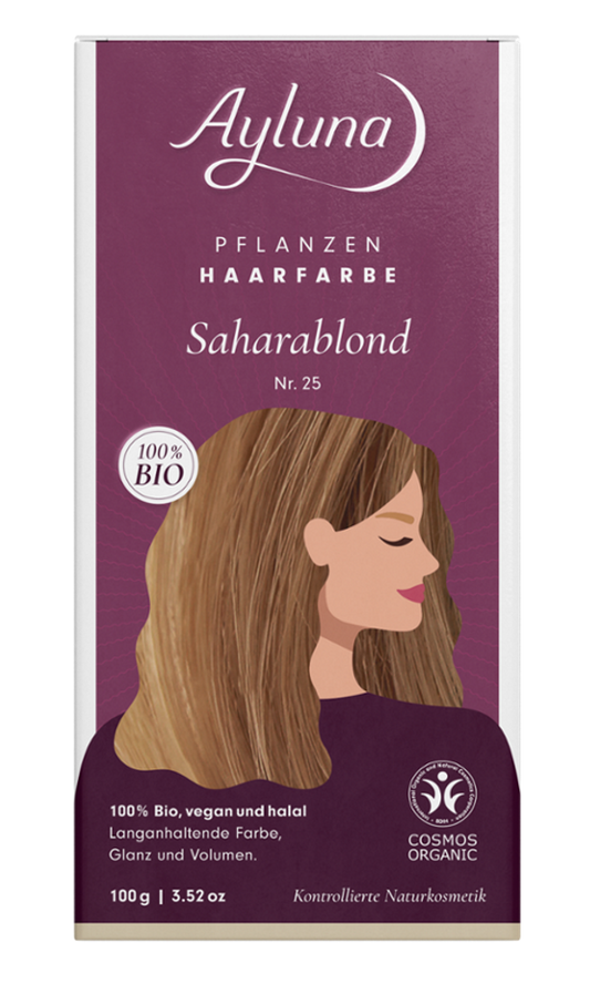 Ayluna - Botanical Hair Dye Saharablond - 100% Natural Shine ✨🌿