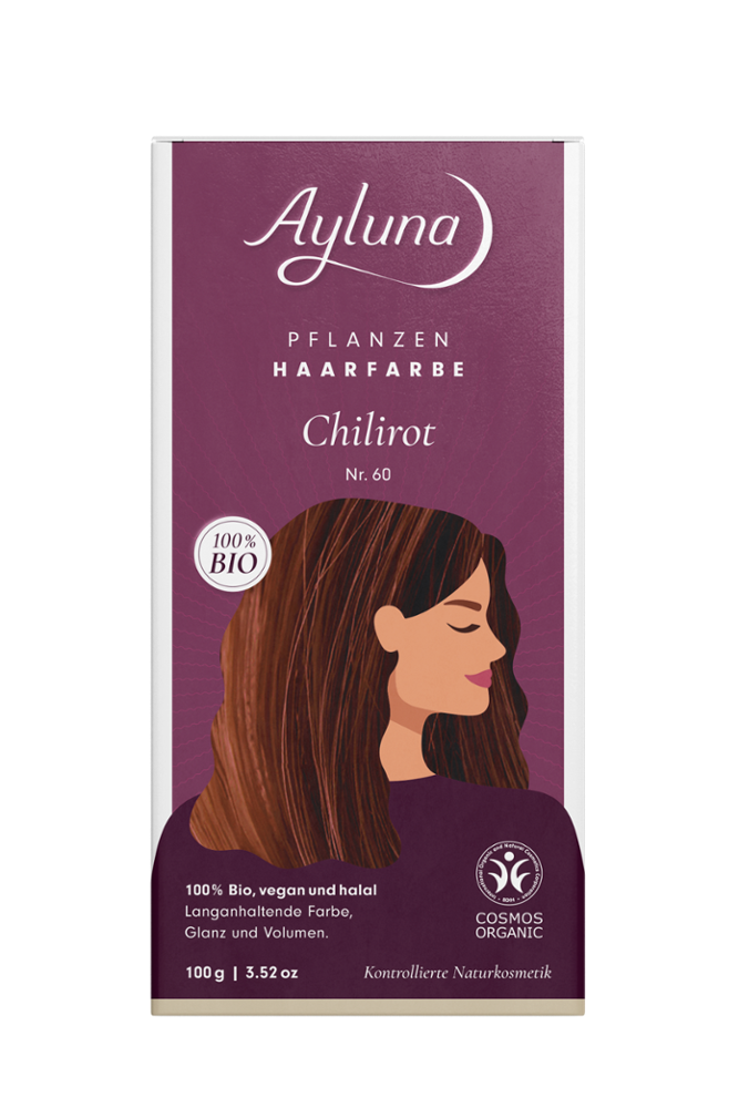 Ayluna - Chili Red Plant-Based Hair Dye - Vibrant Natural Color 🌿✨