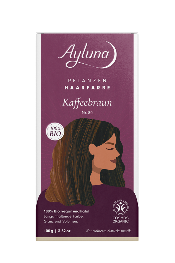 Ayluna - Coffee Brown Elegance - Organic Hair Color ☕🌿