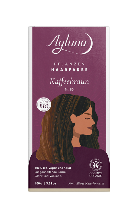 Ayluna - Coffee Brown Elegance - Organic Hair Color ☕🌿