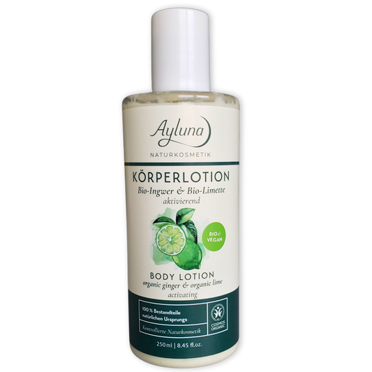 Ayluna - Organic Ginger & Lime Body Lotion - Invigorating 🌿✨