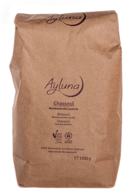 Ayluna - Ghassoul Powder 1.5kg - Moroccan Spa Clay 🌿✨