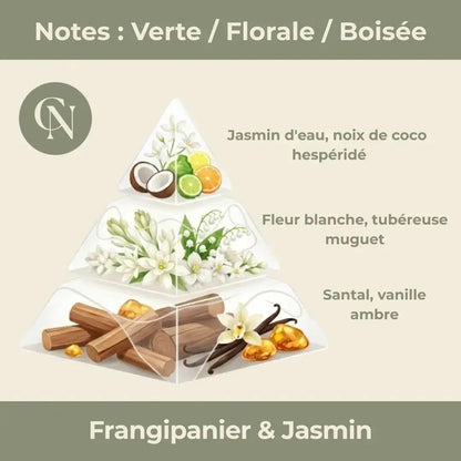 Evasion romantique – Frangipanier Jasmin & Quartz rose