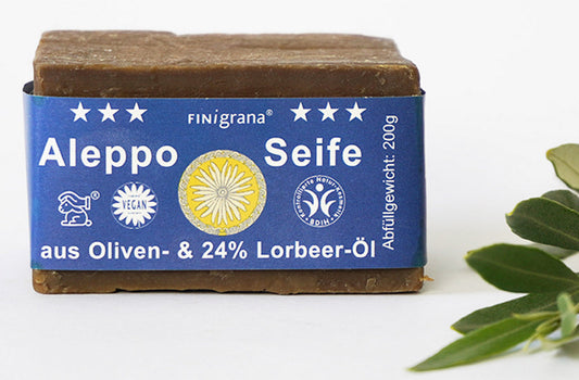 FINIGRANA - Aleppo Soap 24% Laurel Oil - Luxurious Vegan Care 🌿✨