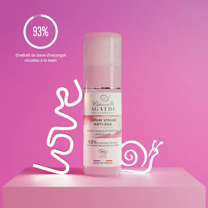 Sérum anti-age à la bave d'escargot certifié bio - rides & ridules - 30ml - Mademoiselle Agathe