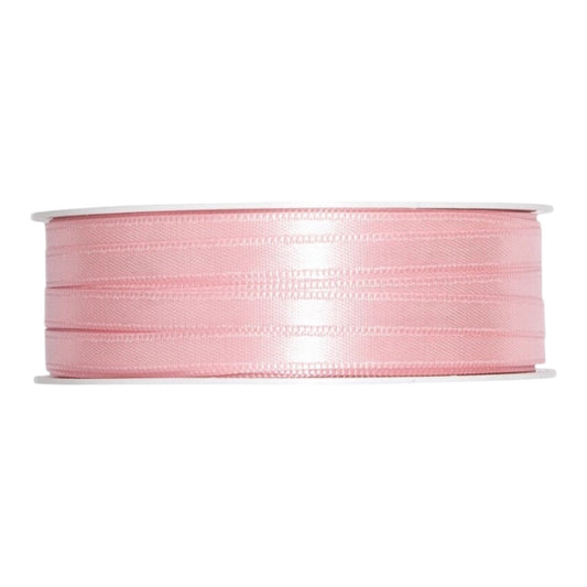Satinband doppelseitig 3 mm x 50 m , Lachs