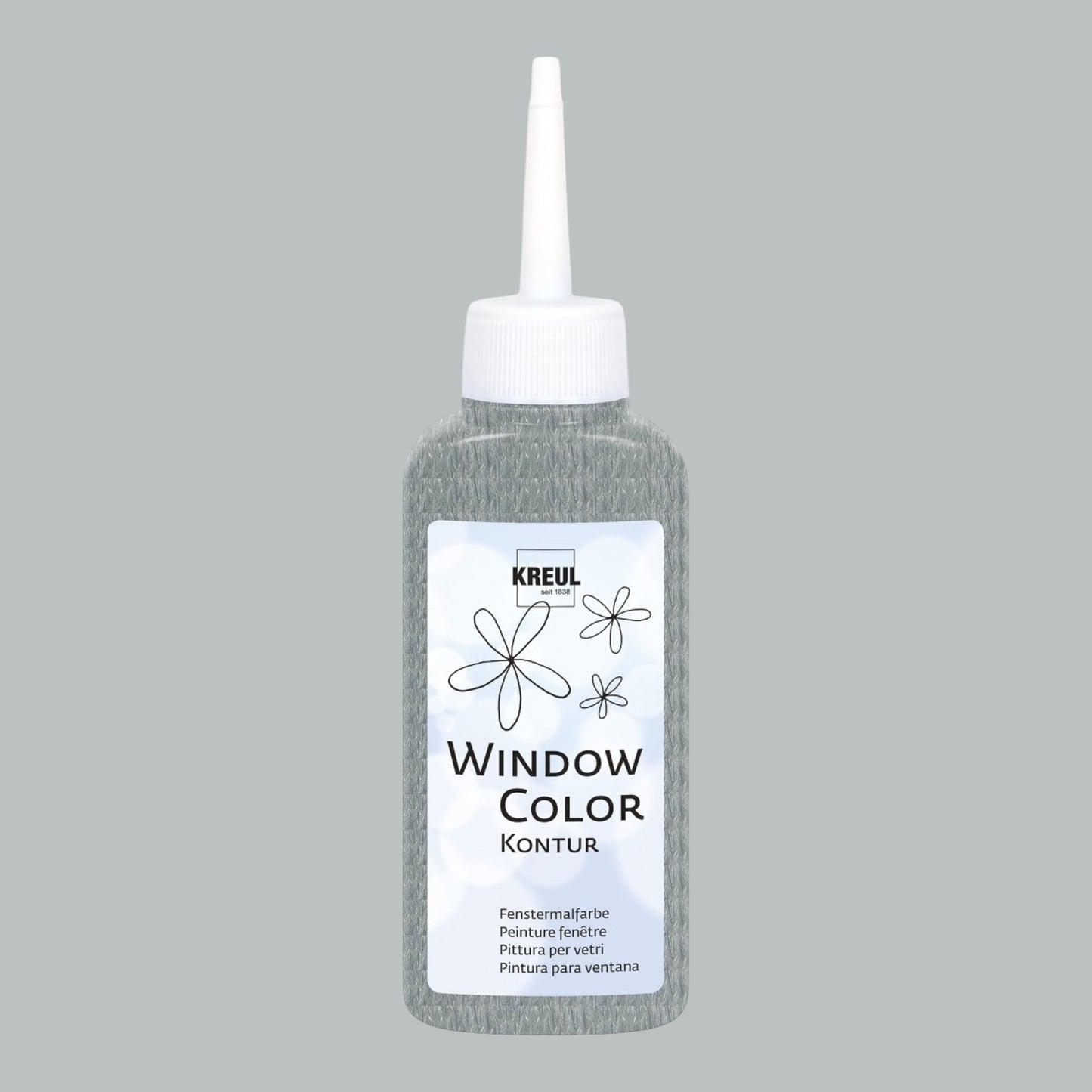Kreul Window Color Konturenfarbe, 80 ml, Silber